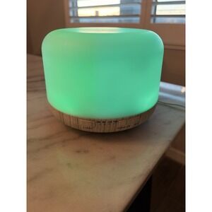 Asakuki‎ 500ml Diffuser Ultrasonic Aromatherapy Wood Grain LED Light